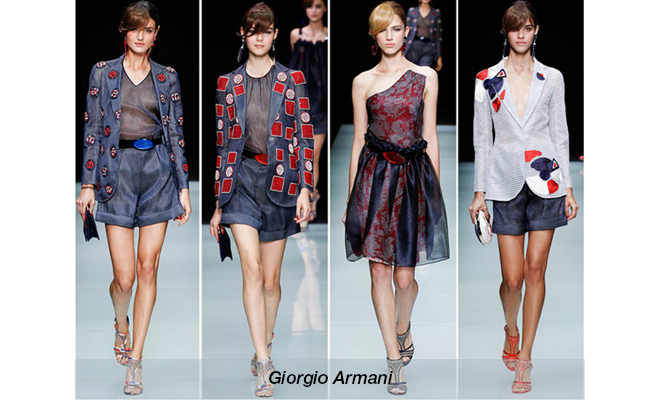 одежда с прозрачной тканью Giorgio Armani
